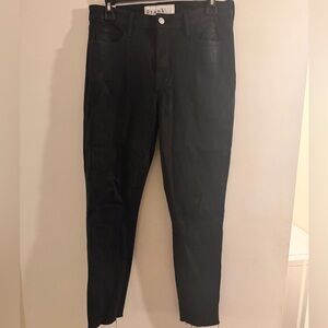 Frank & Eileen Black Skinny Jeans Size 29 Raw Hem